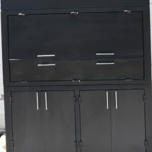 Puerta abatible con pancera